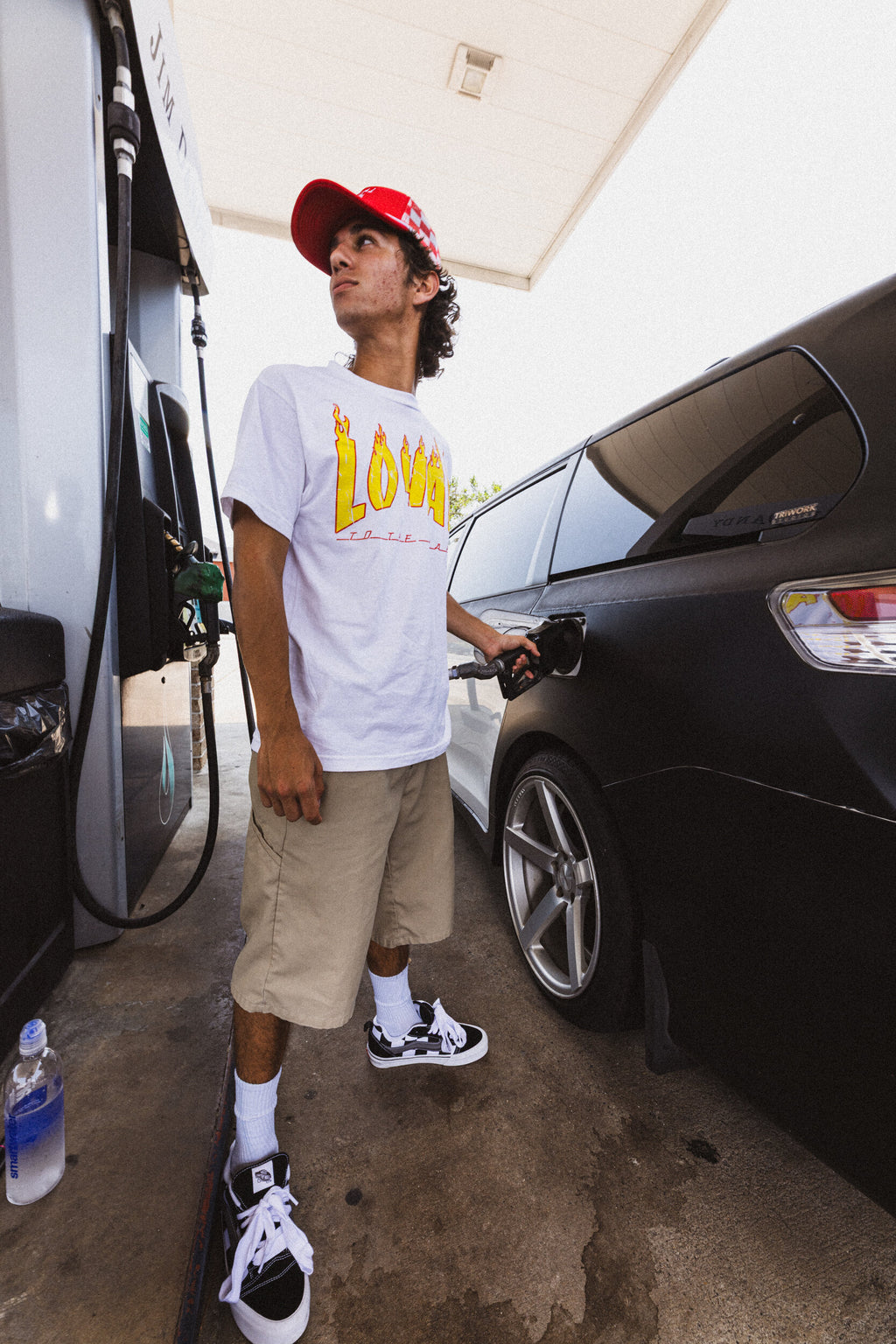 LOYAL Skull Trucker Hat RED